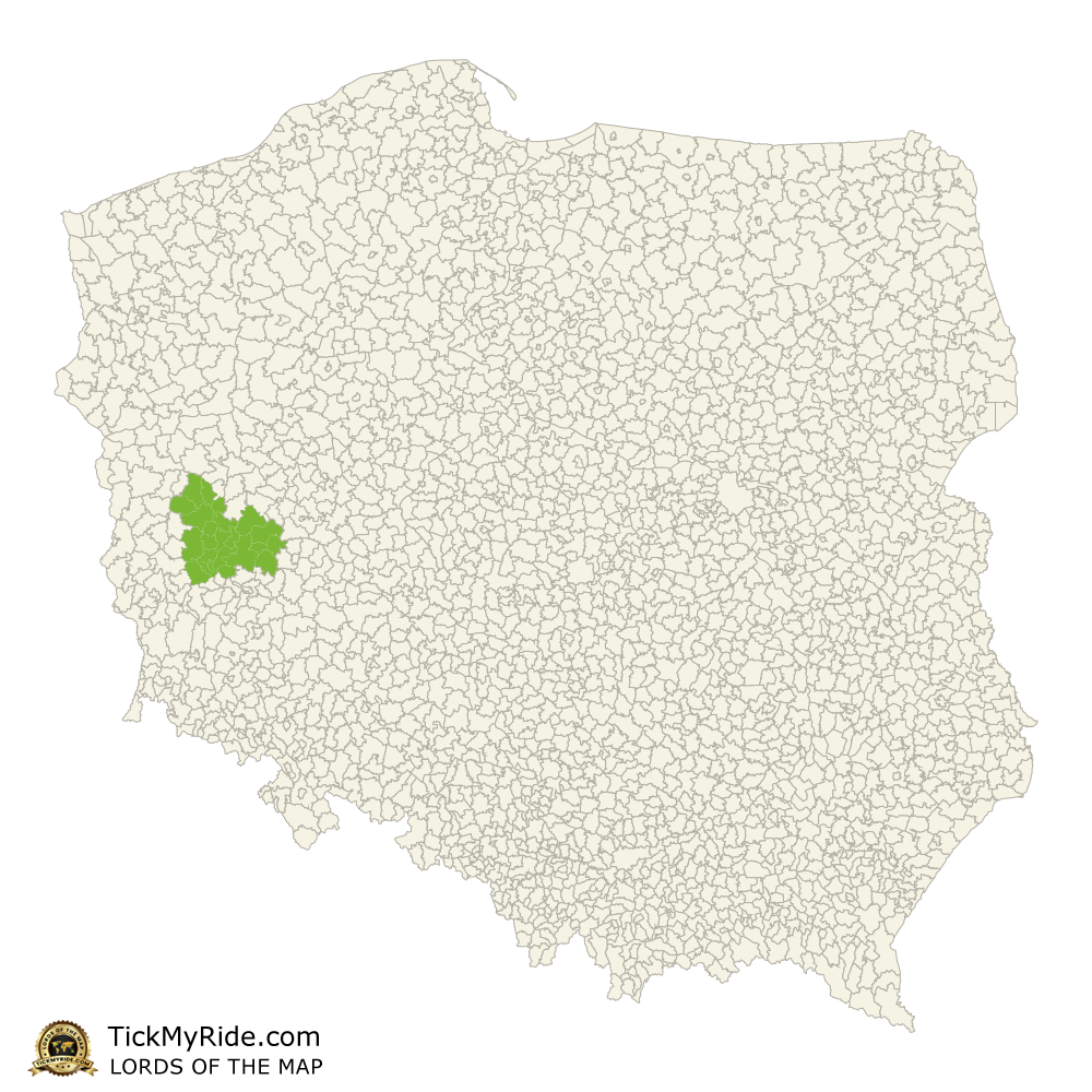 Mapa Zdobytych Gmin