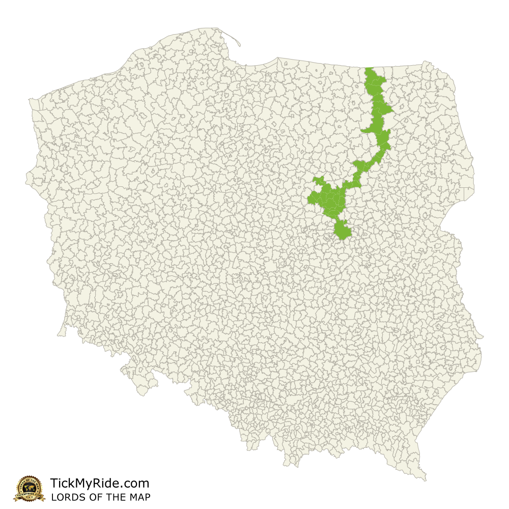 Mapa Zdobytych Gmin