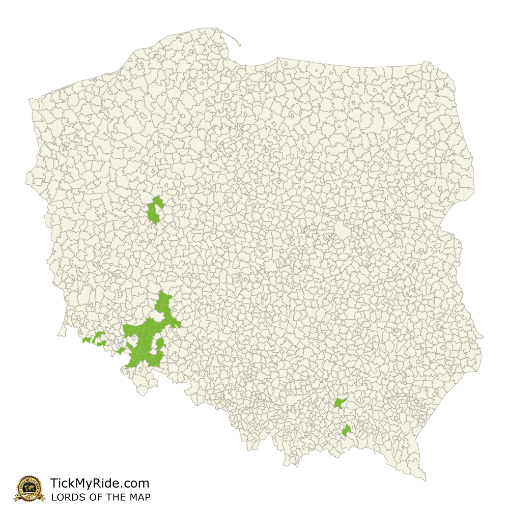 Mapa Zdobytych Gmin