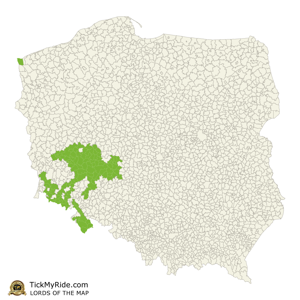 Mapa Zdobytych Gmin