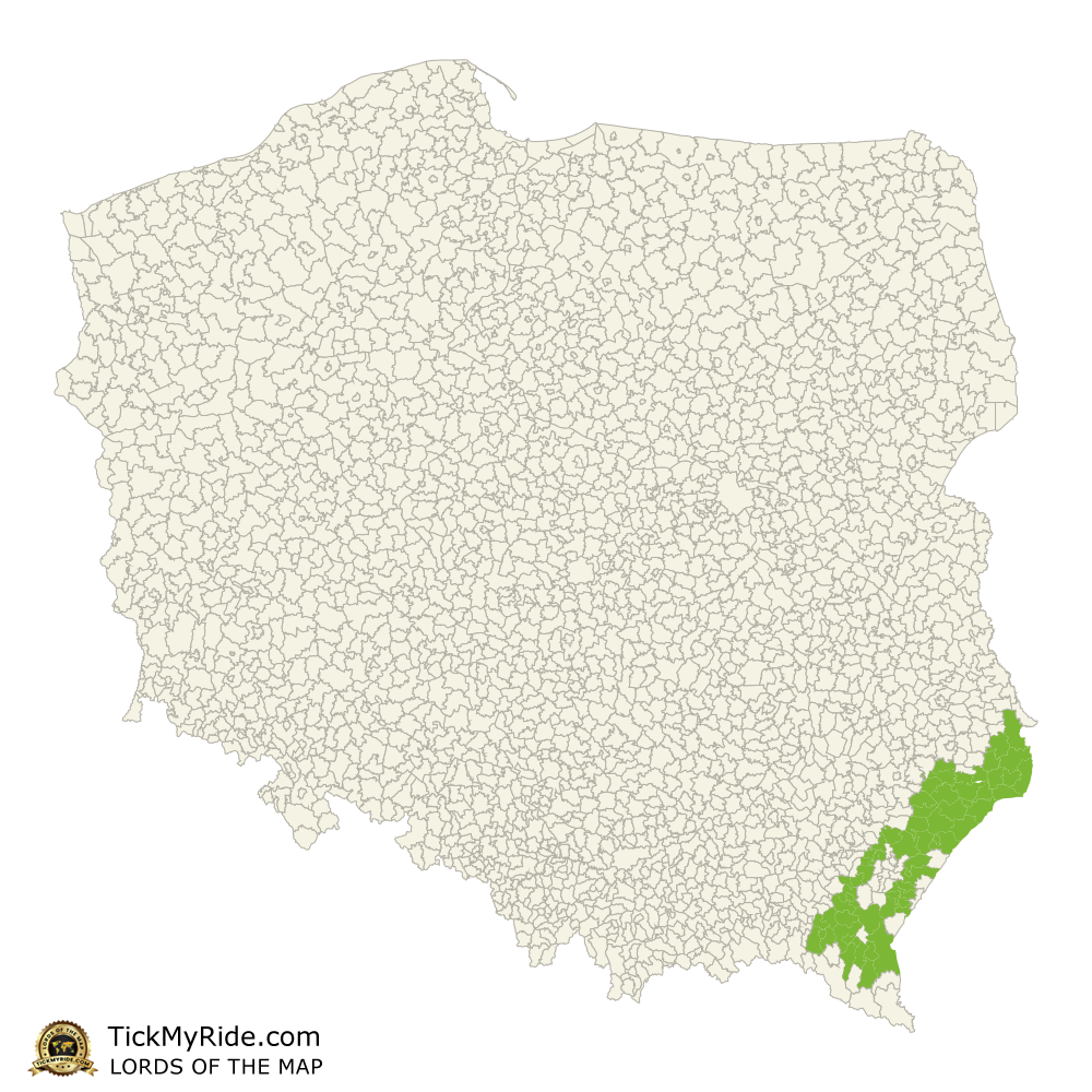 Mapa Zdobytych Gmin