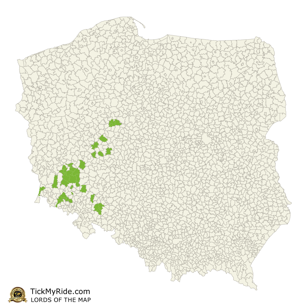 Mapa Zdobytych Gmin