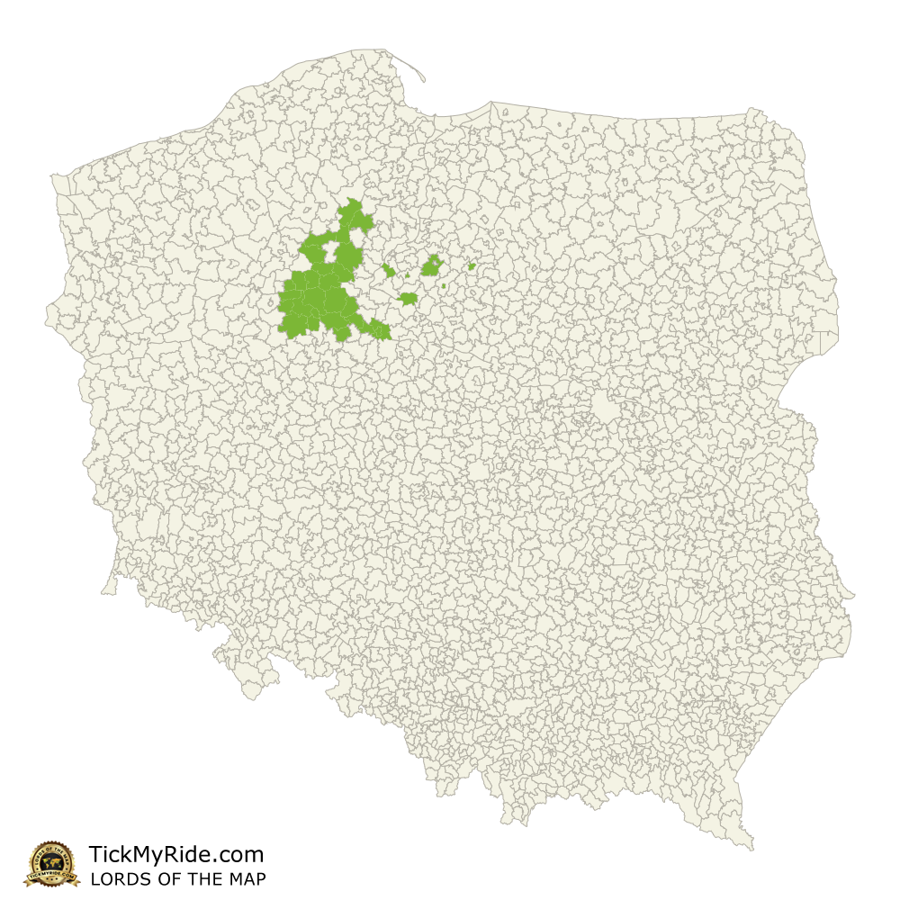 Mapa Zdobytych Gmin