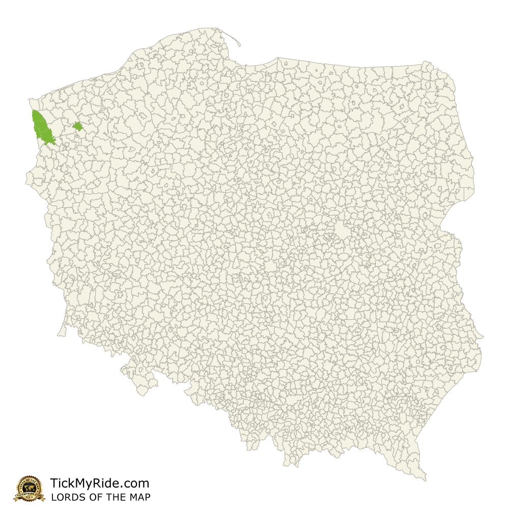 Mapa Zdobytych Gmin