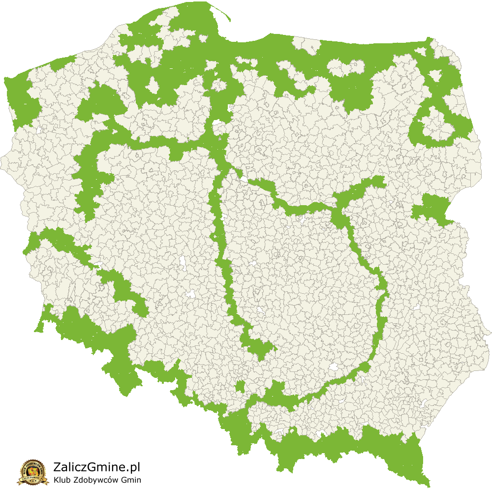 Mapa Zdobytych Gmin