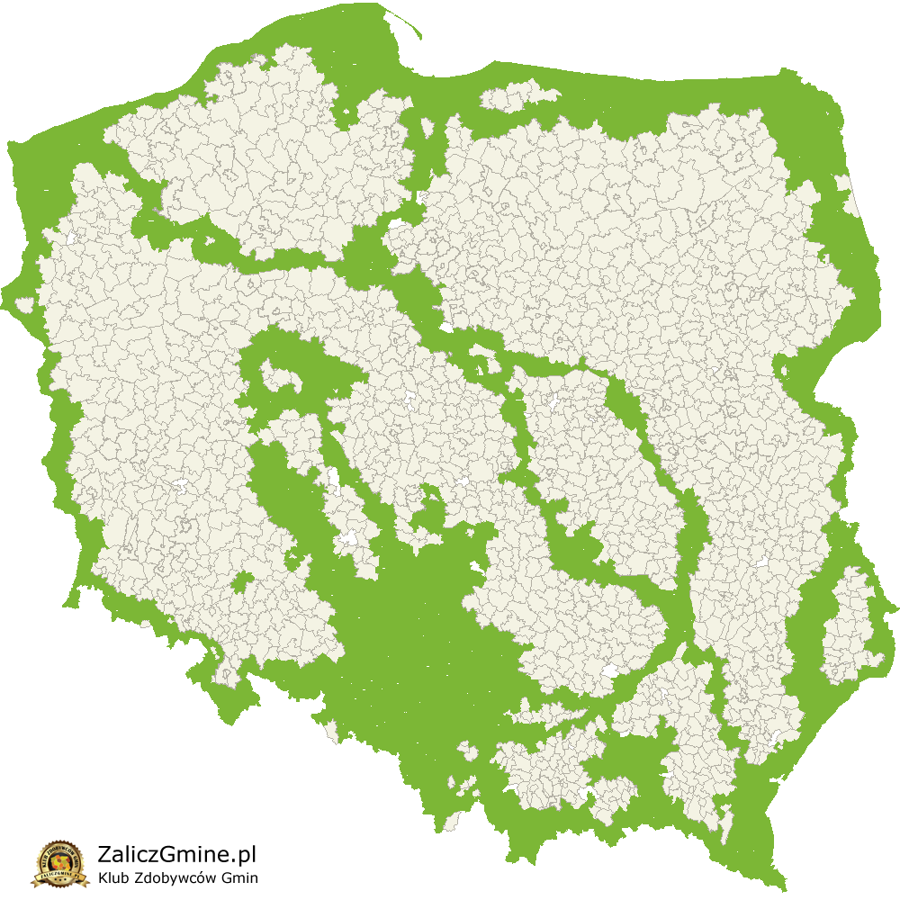 Mapa Zdobytych Gmin