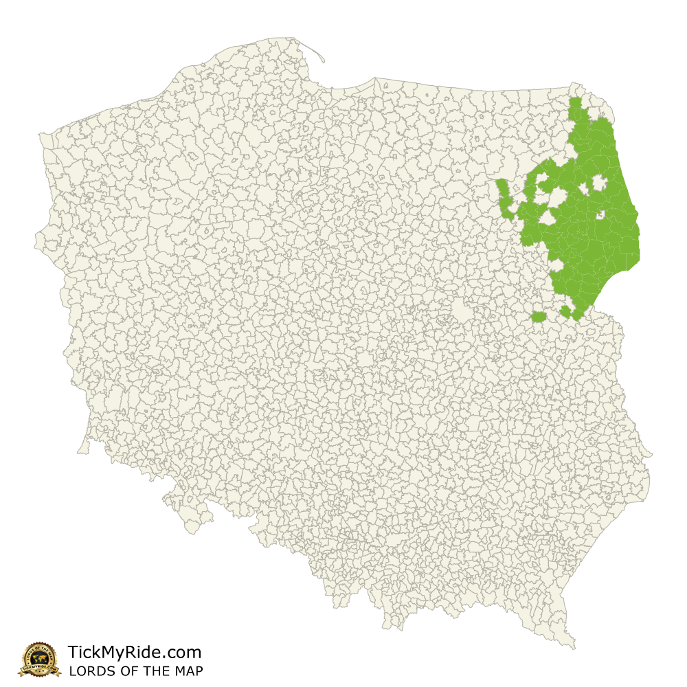Mapa Zdobytych Gmin