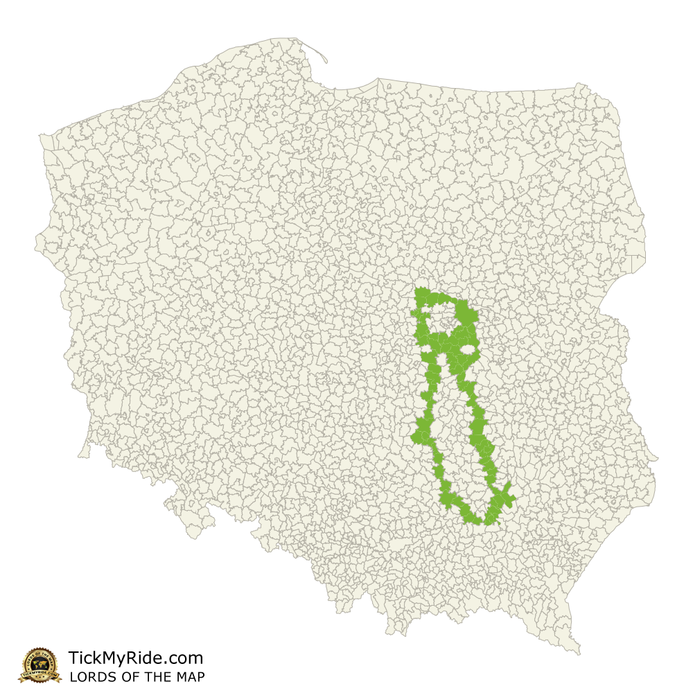 Mapa Zdobytych Gmin