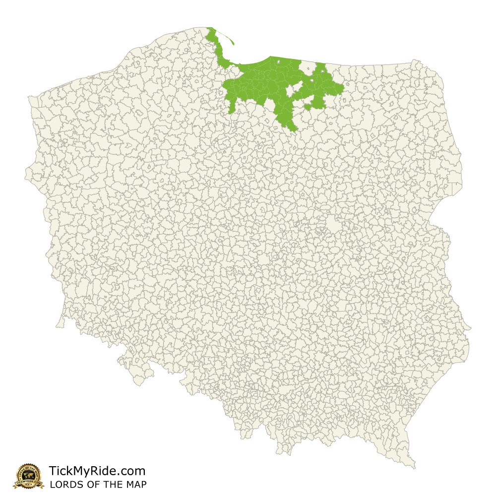 Mapa Zdobytych Gmin