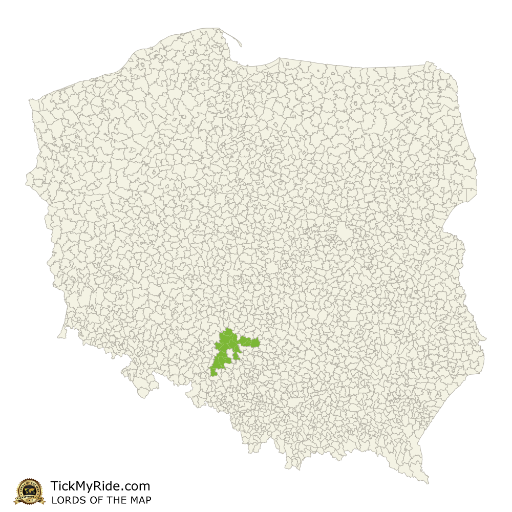 Mapa Zdobytych Gmin