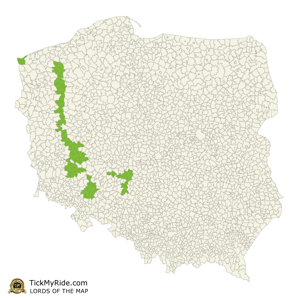 Mapa Zdobytych Gmin