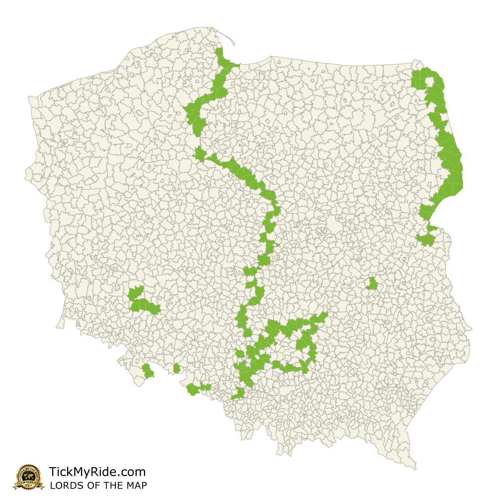 Mapa Zdobytych Gmin