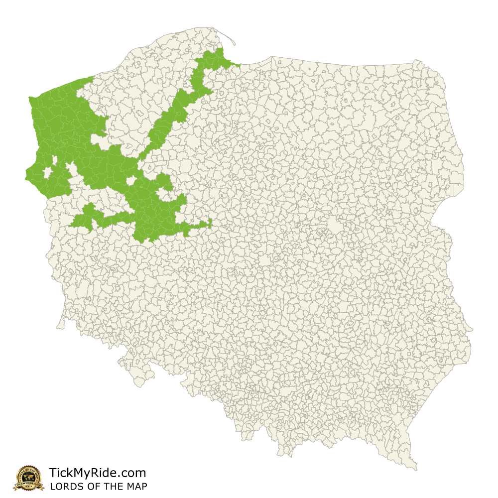 Mapa Zdobytych Gmin