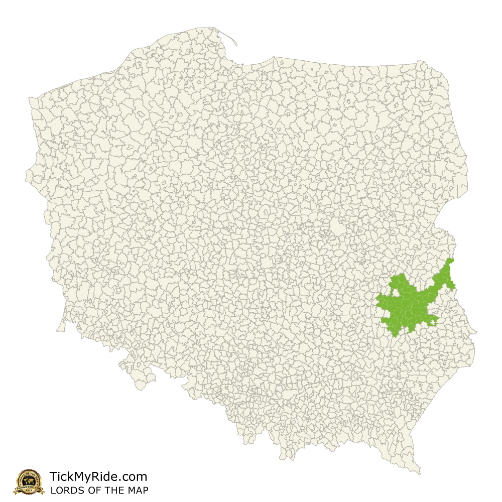 Mapa Zdobytych Gmin