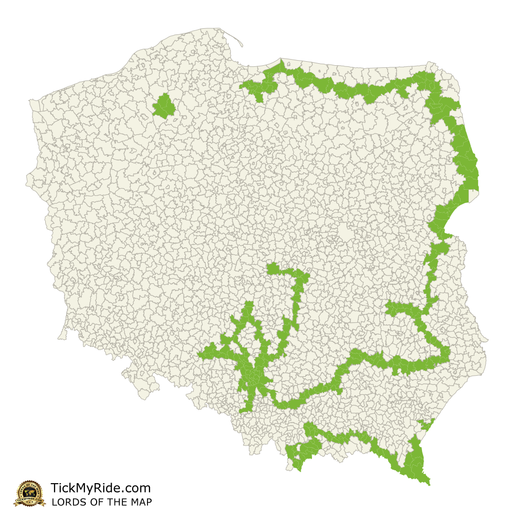 Mapa Zdobytych Gmin