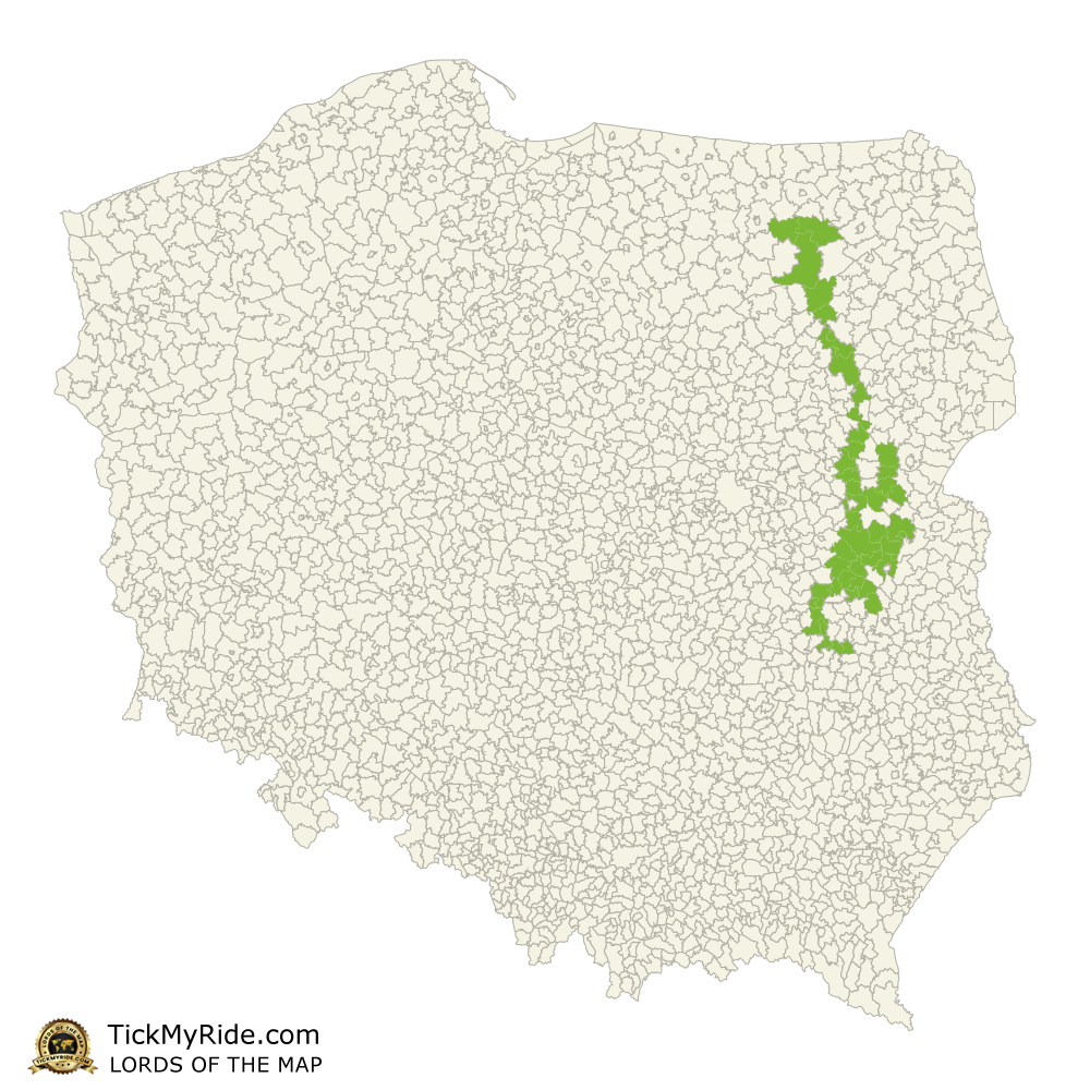 Mapa Zdobytych Gmin