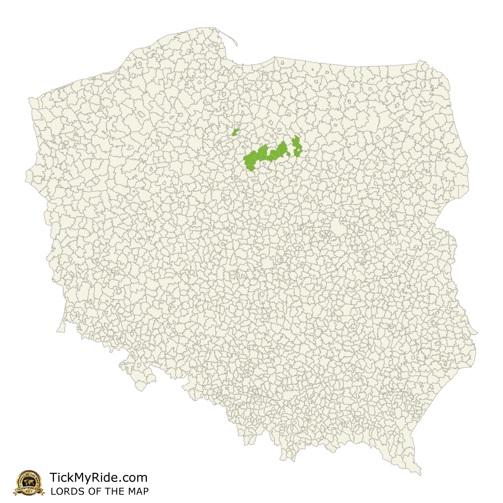 Mapa Zdobytych Gmin