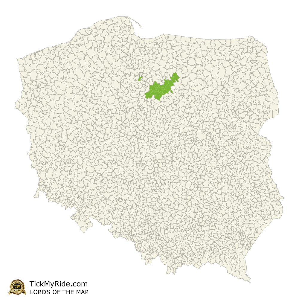 Mapa Zdobytych Gmin