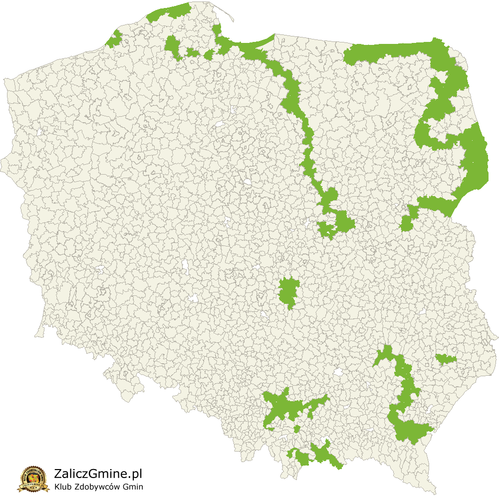 Mapa Zdobytych Gmin
