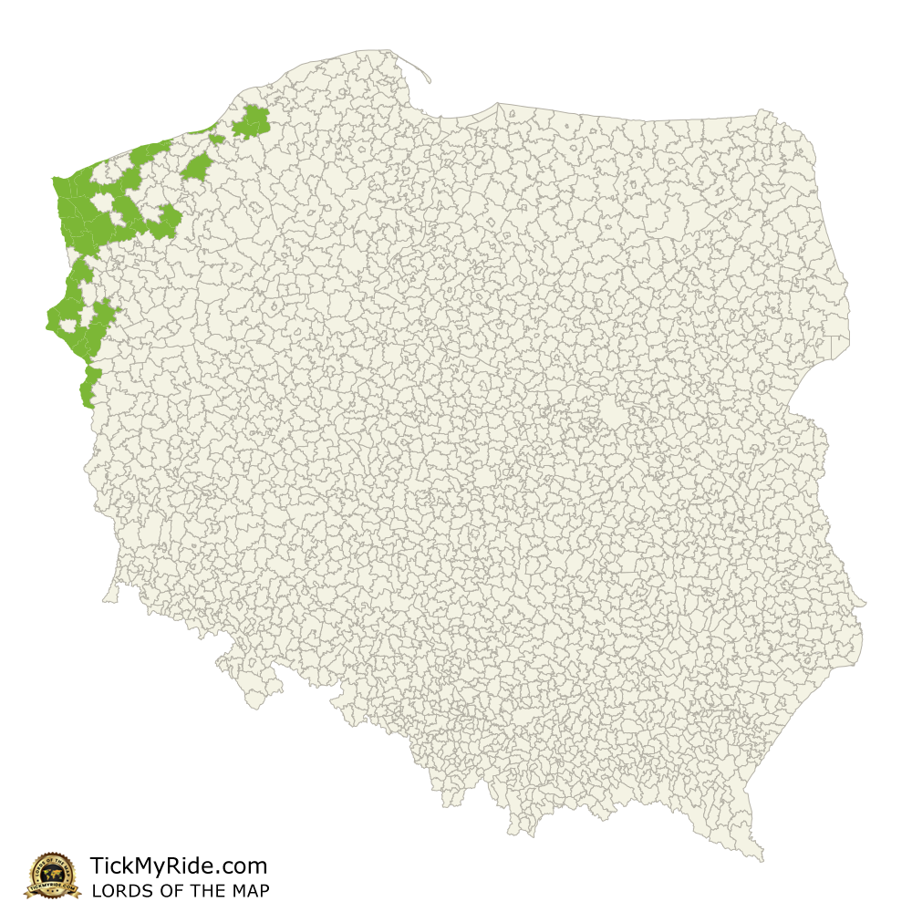Mapa Zdobytych Gmin