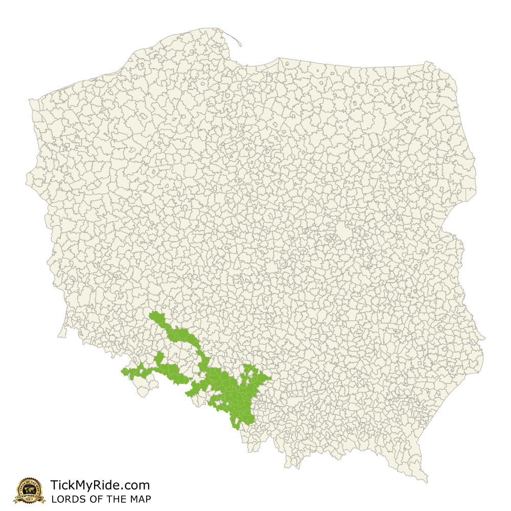 Mapa Zdobytych Gmin