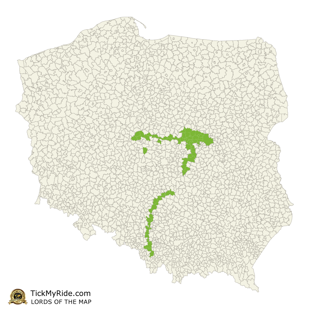 Mapa Zdobytych Gmin