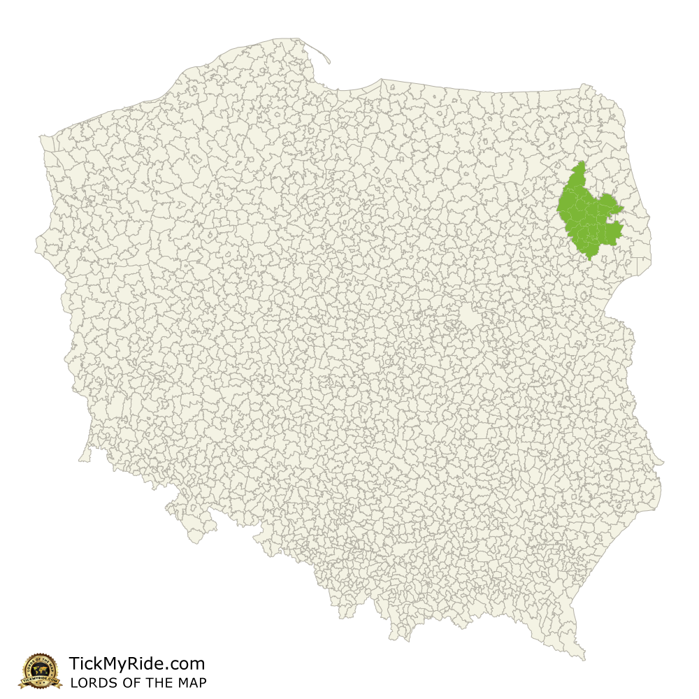 Mapa Zdobytych Gmin