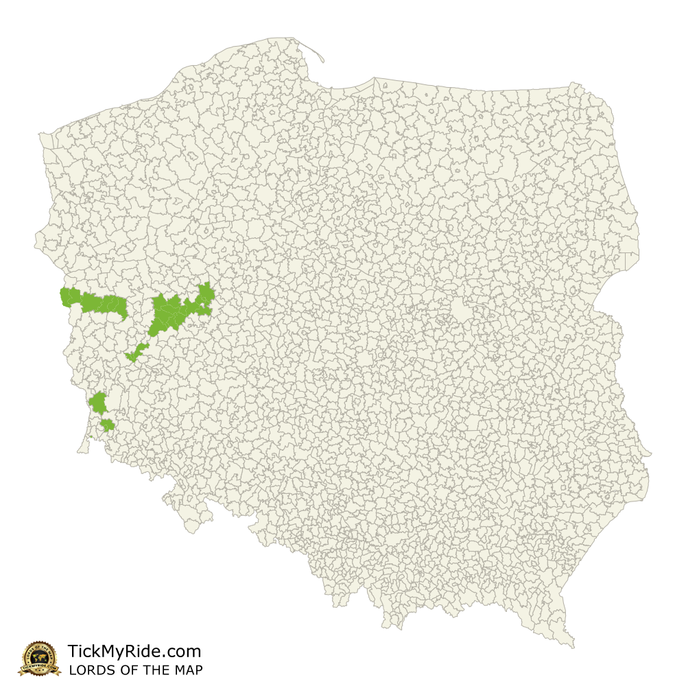 Mapa Zdobytych Gmin