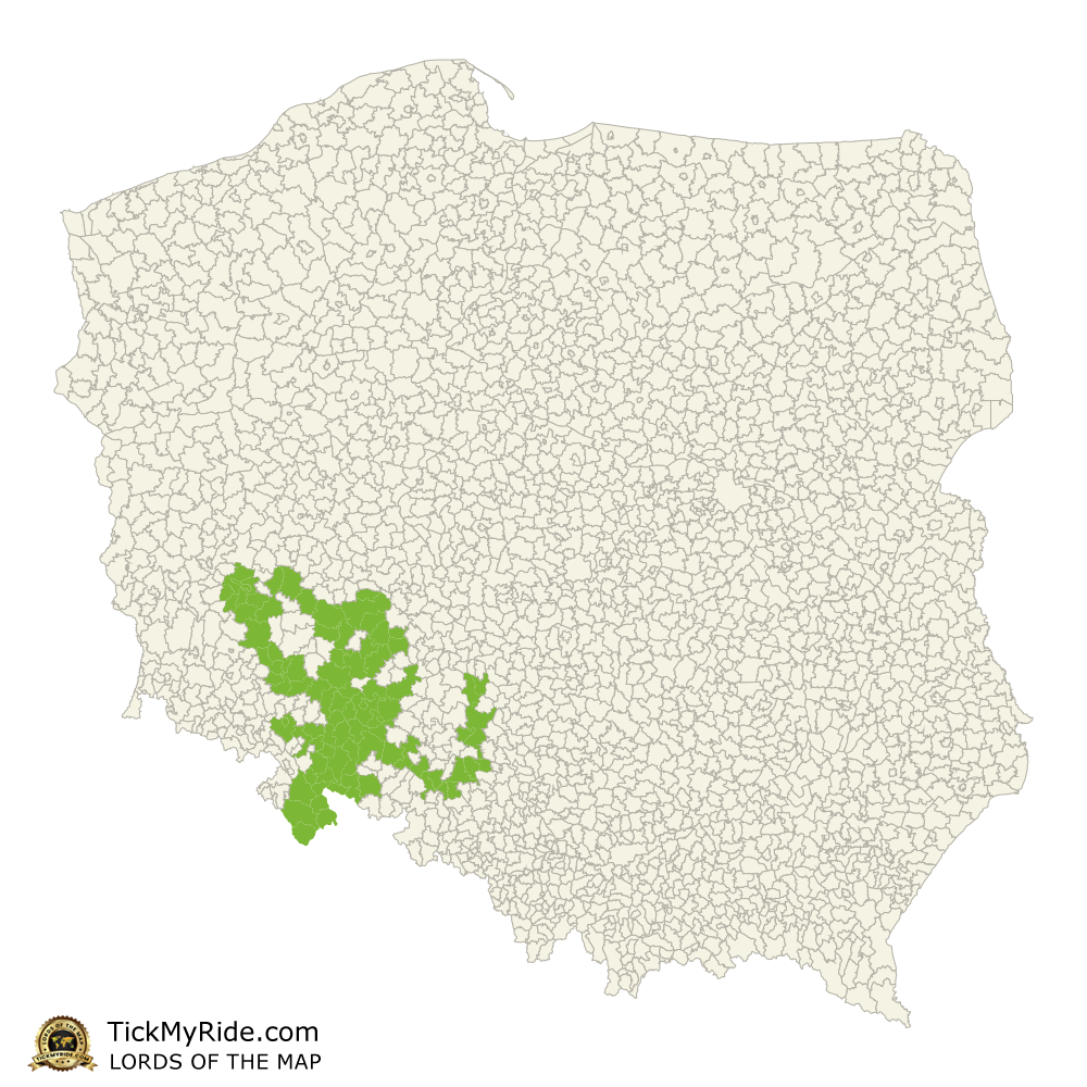 Mapa Zdobytych Gmin
