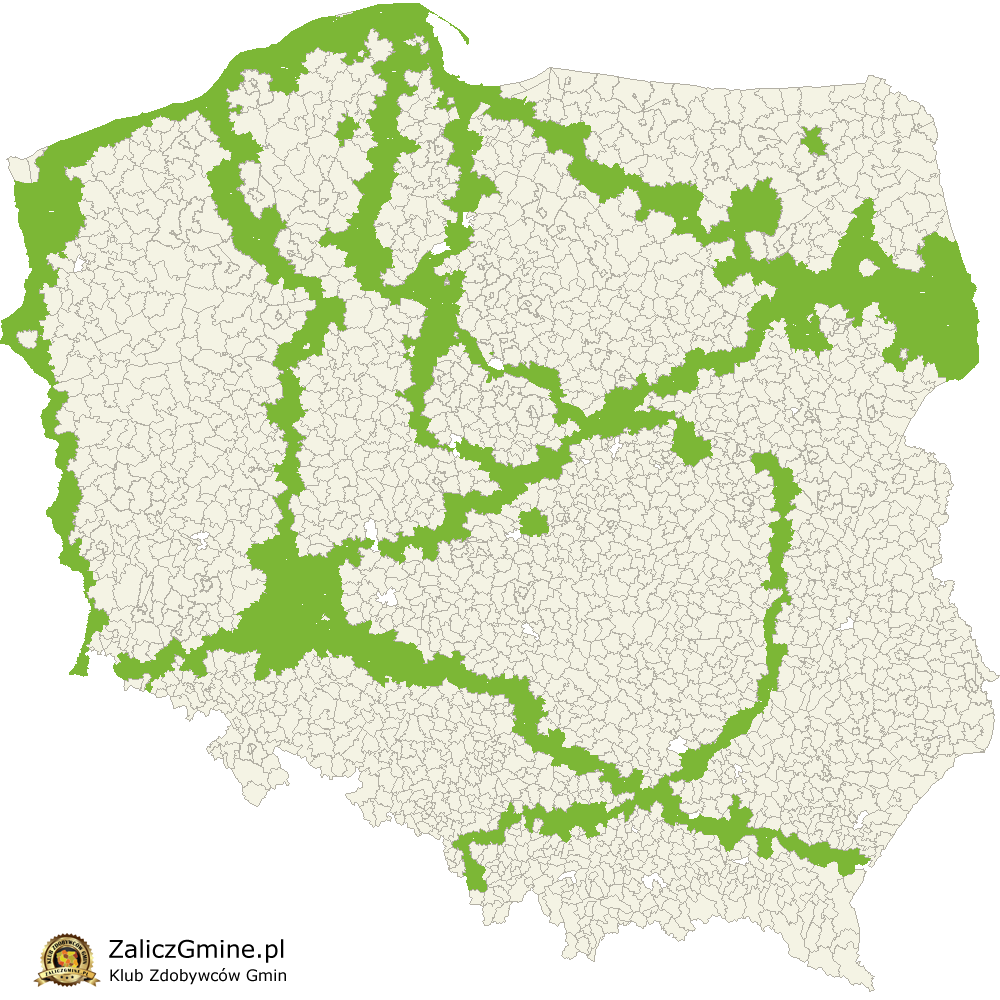 Mapa Zdobytych Gmin