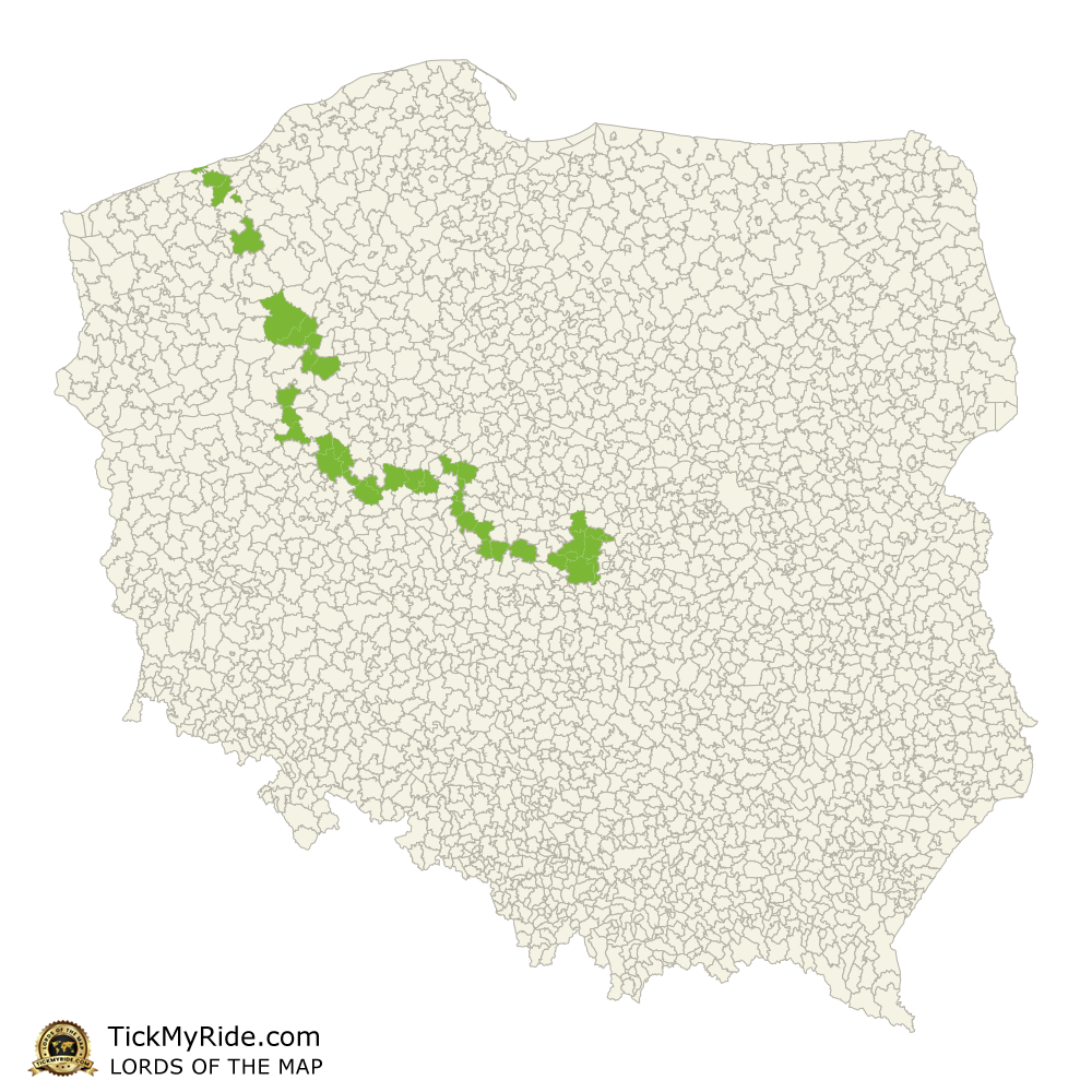 Mapa Zdobytych Gmin