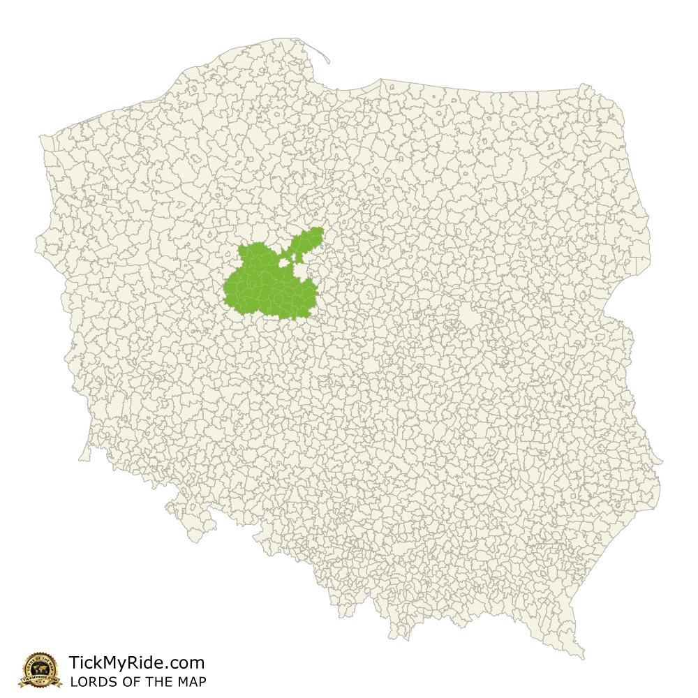 Mapa Zdobytych Gmin