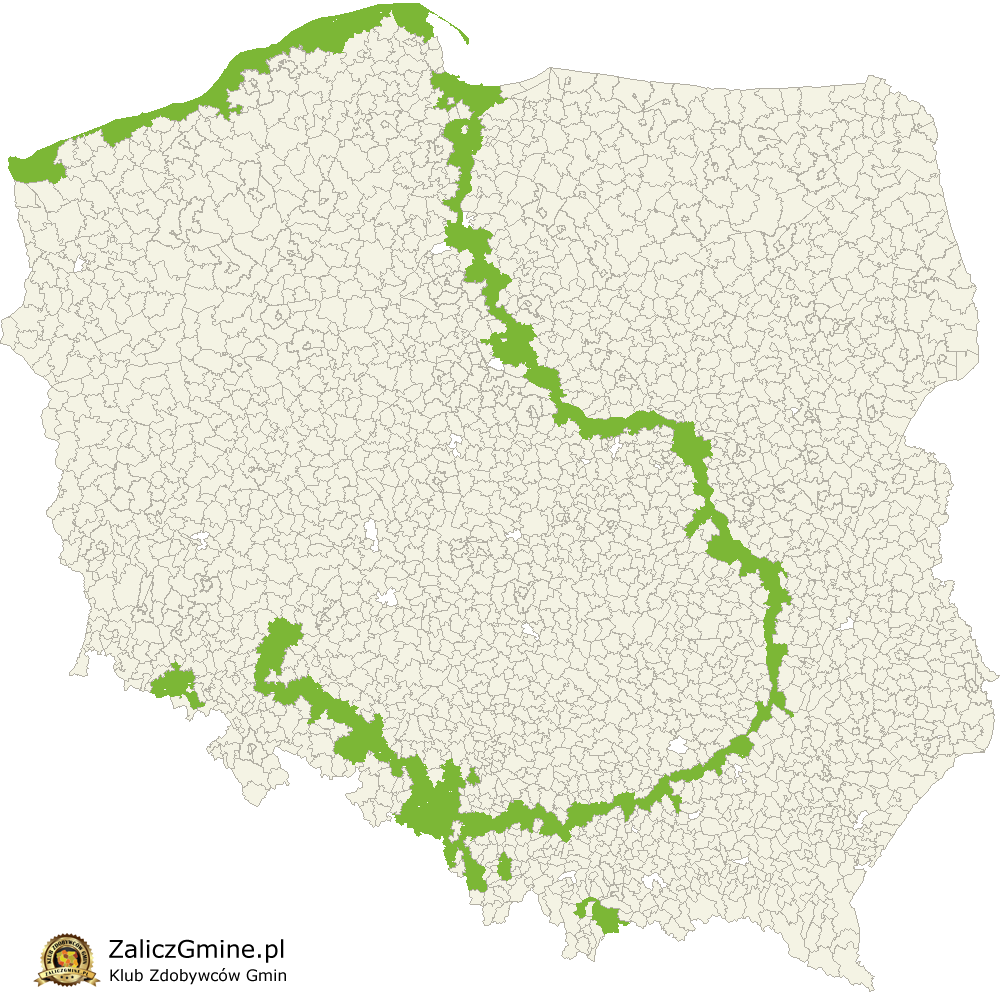 Mapa Zdobytych Gmin