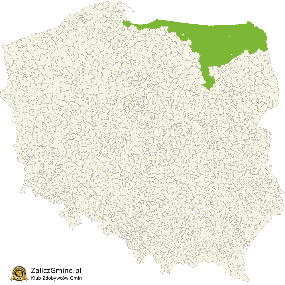 Mapa Zdobytych Gmin