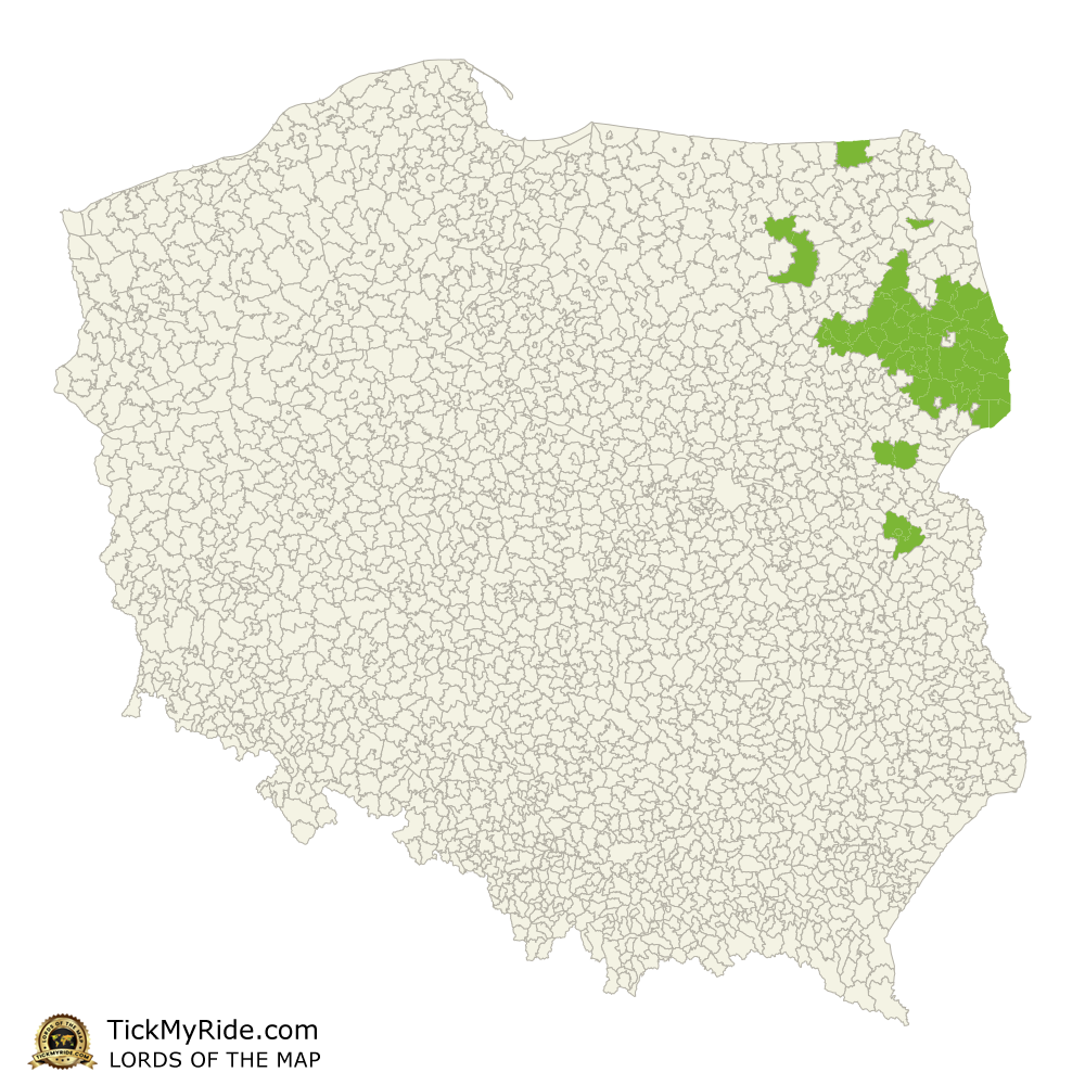 Mapa Zdobytych Gmin