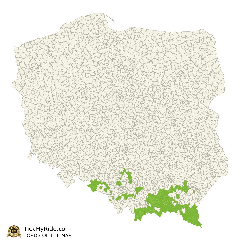 Mapa Zdobytych Gmin