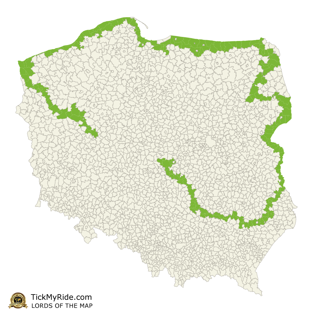 Mapa Zdobytych Gmin