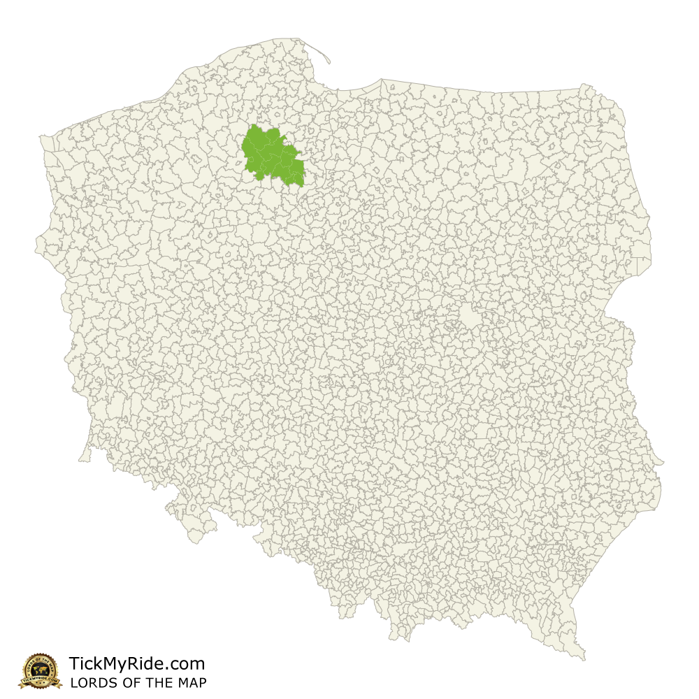 Mapa Zdobytych Gmin