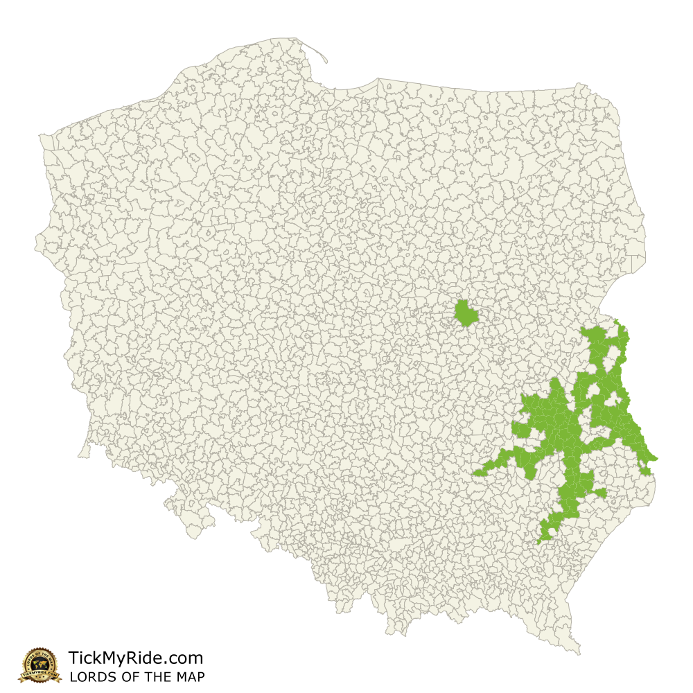 Mapa Zdobytych Gmin