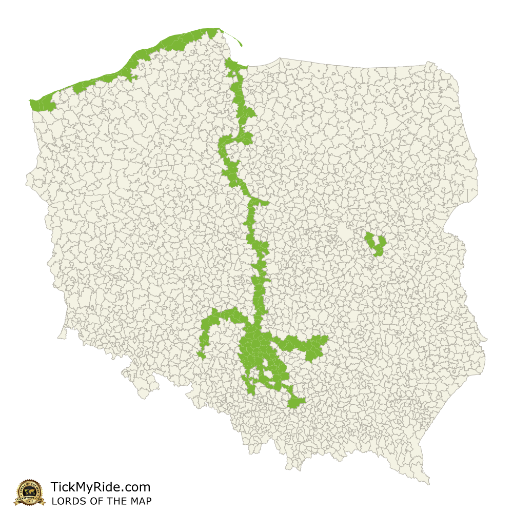 Mapa Zdobytych Gmin