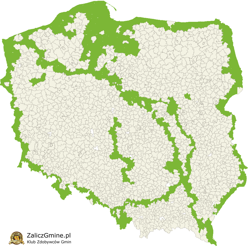 Mapa Zdobytych Gmin