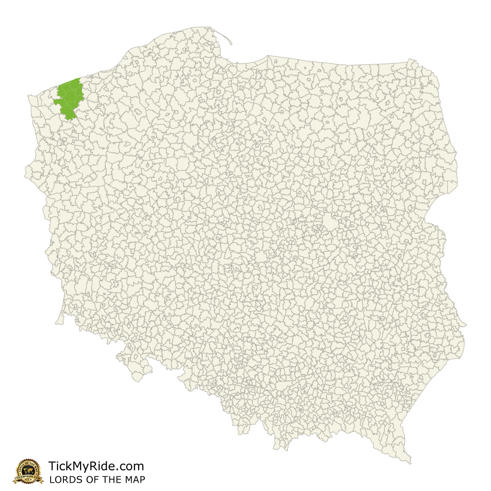 Mapa Zdobytych Gmin