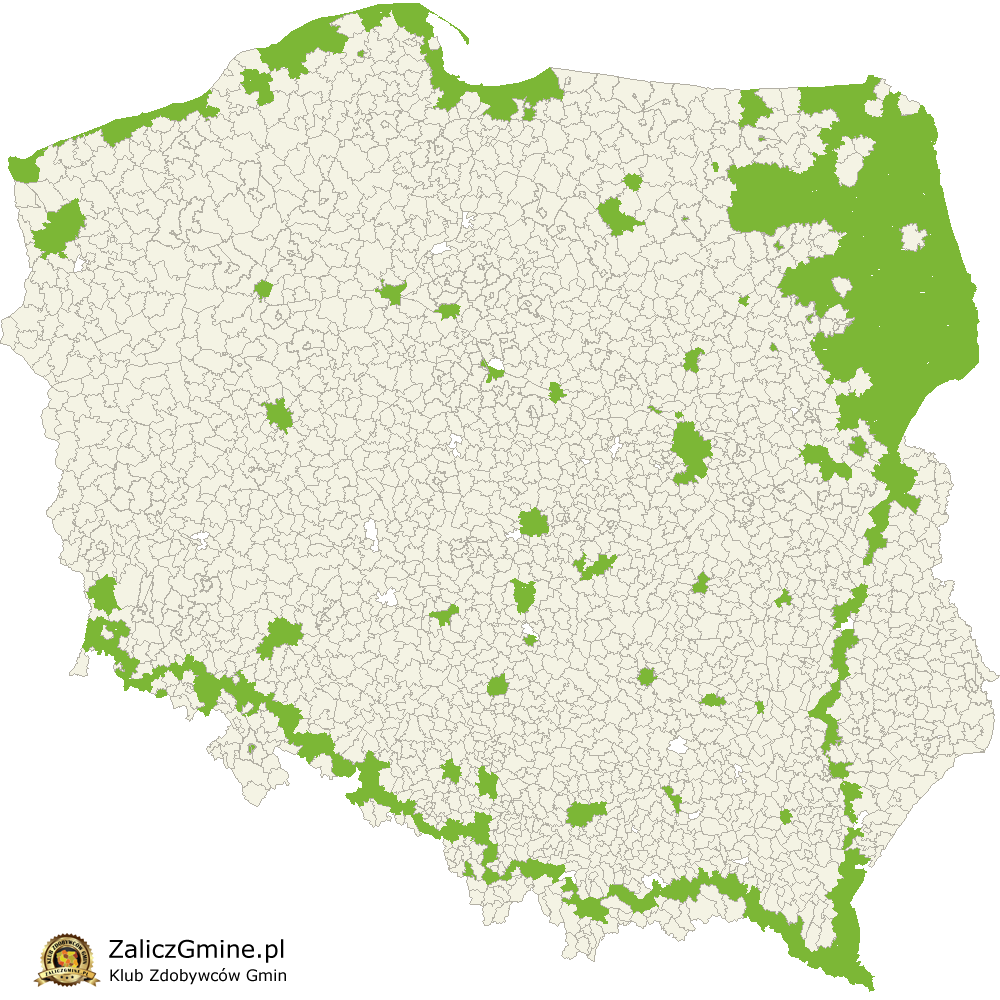 Mapa Zdobytych Gmin