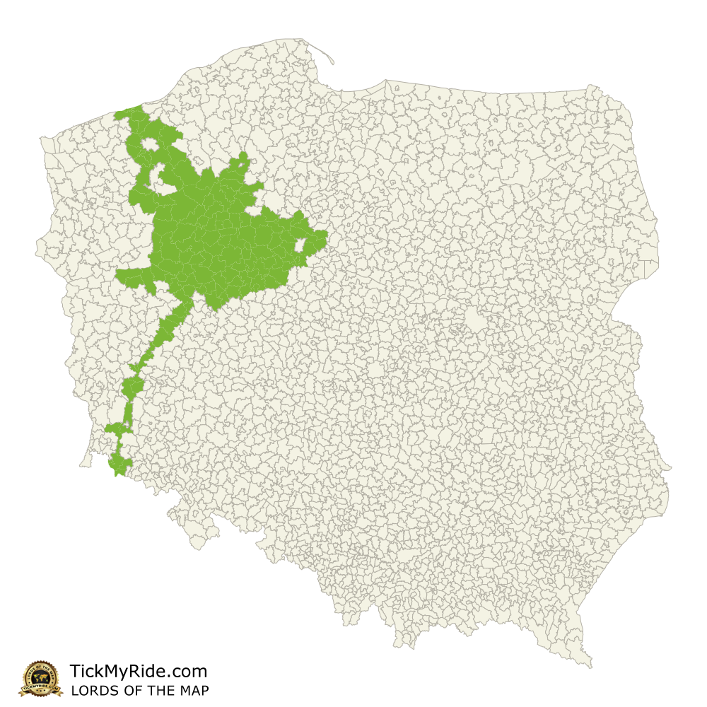 Mapa Zdobytych Gmin