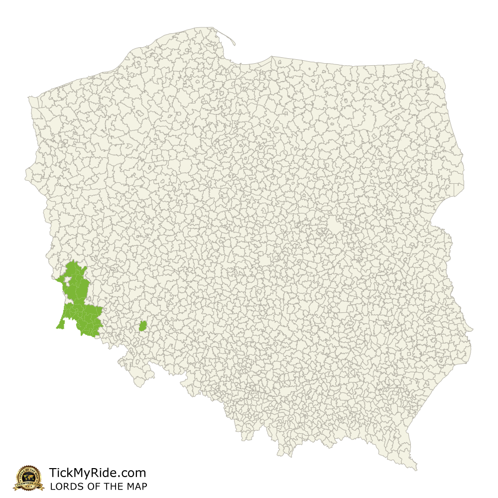 Mapa Zdobytych Gmin