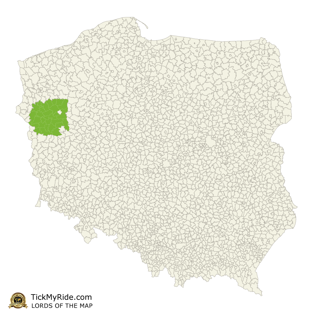 Mapa Zdobytych Gmin