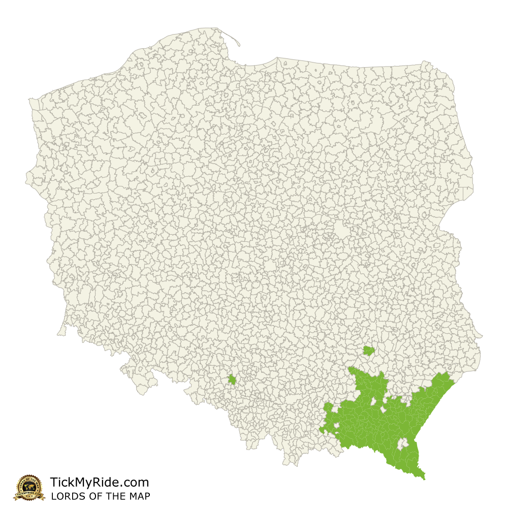 Mapa Zdobytych Gmin