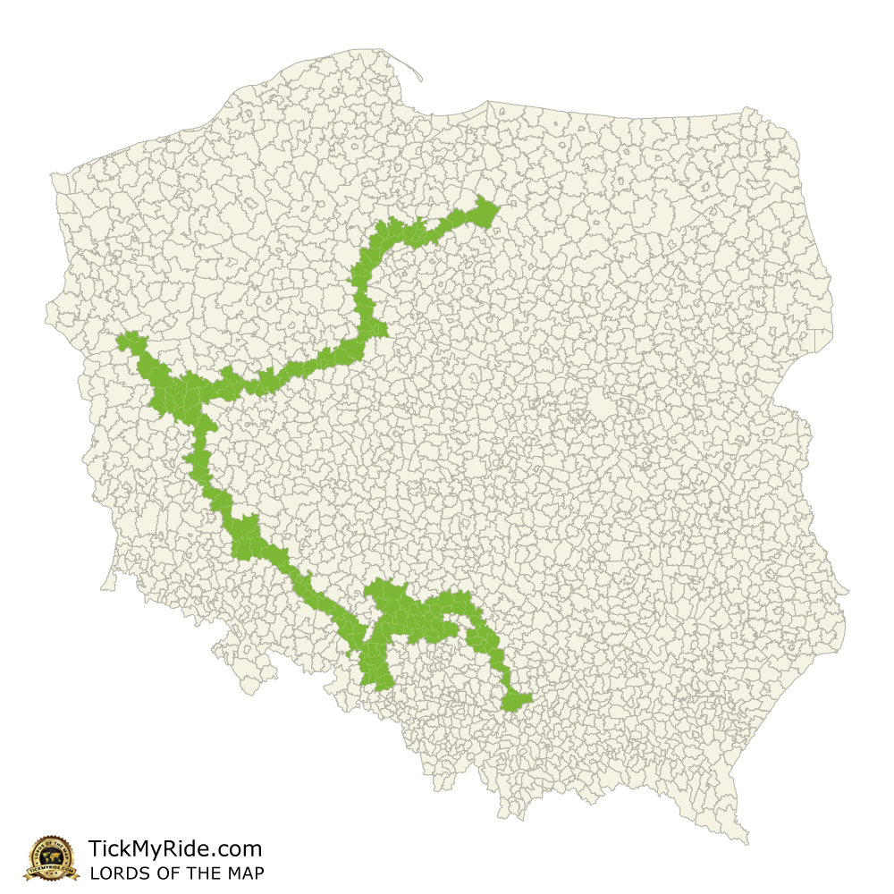 Mapa Zdobytych Gmin