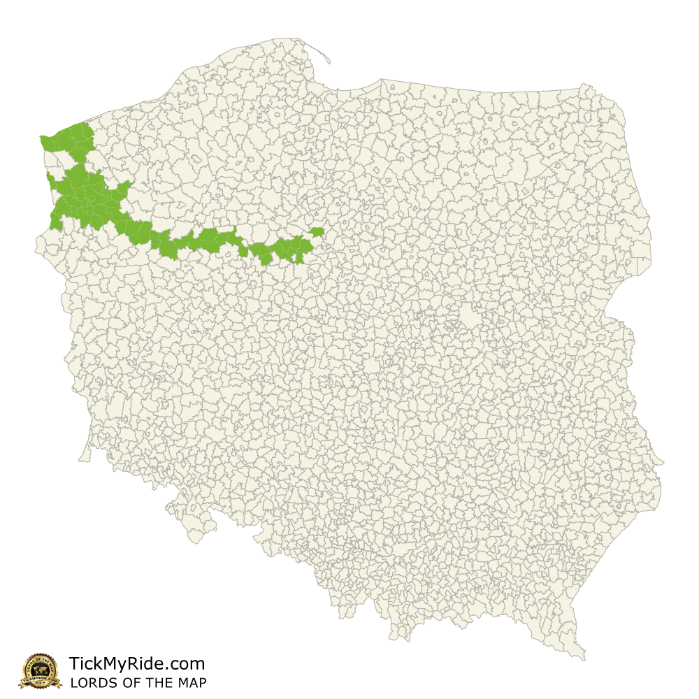 Mapa Zdobytych Gmin