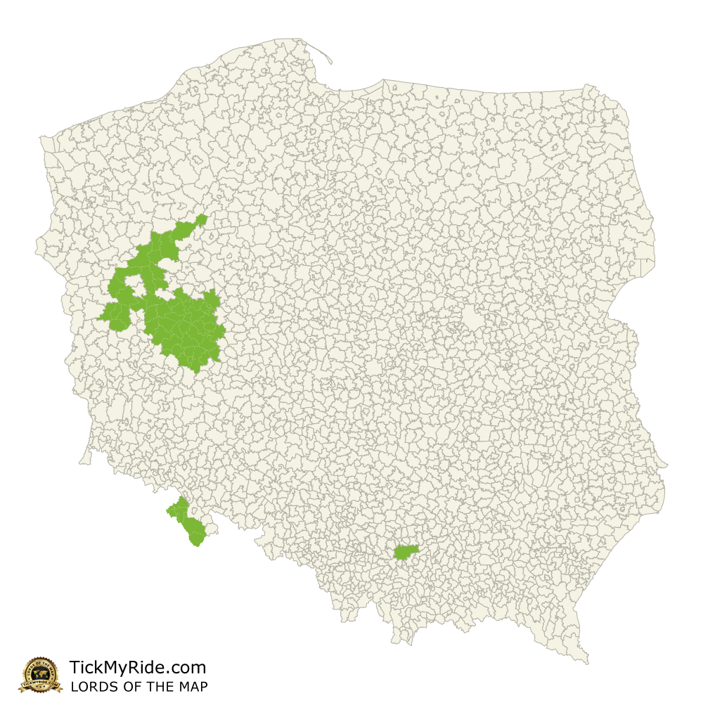 Mapa Zdobytych Gmin